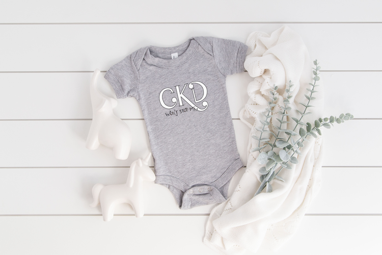 CKD Won't Stop Me Baby Bodysuit (TWO kidneys)