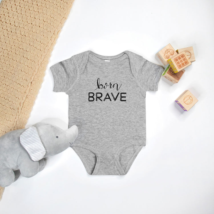 Born Brave Baby Onesie