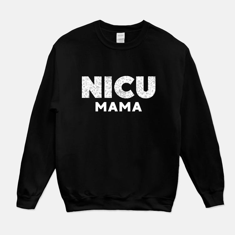 Bold NICU Mama Crew Neck Sweatshirt