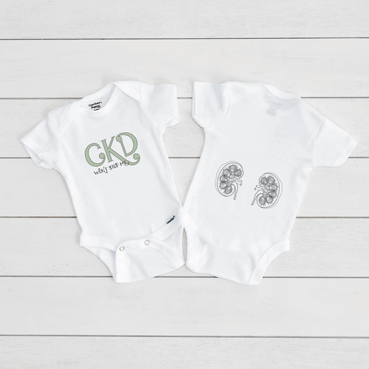 CKD Won't Stop Me Baby Bodysuit (TWO kidneys)