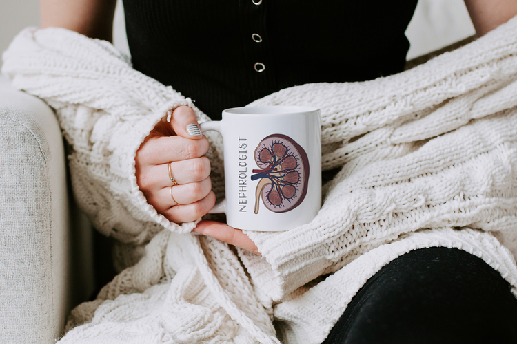 Nephrologist Kidney Anatomy Mug