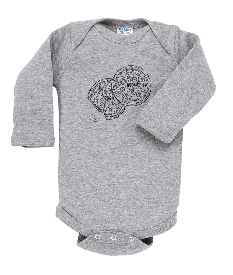 Tough Cookie Long Sleeve Baby Bodysuit