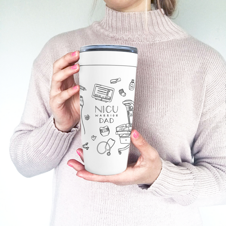 NICU Warrior Dad Illustration 20oz Tumbler