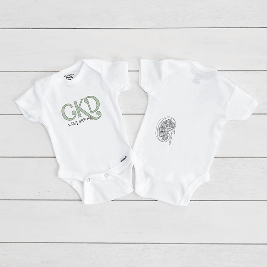 CKD Won't Stop Me Baby Bodysuit (LEFT Kidney)