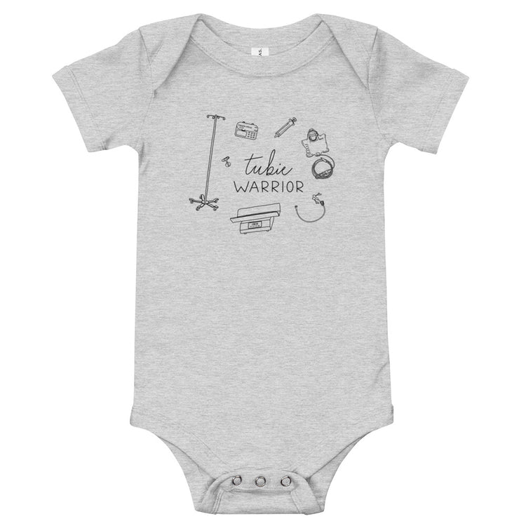 Tubie Warrior Illustration Short Sleeve Bodysuit