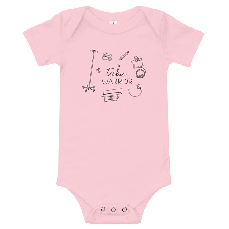 Tubie Warrior Illustration Short Sleeve Bodysuit