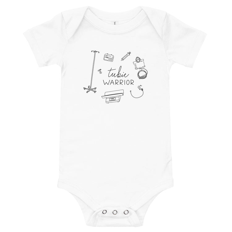 Tubie Warrior Illustration Short Sleeve Bodysuit