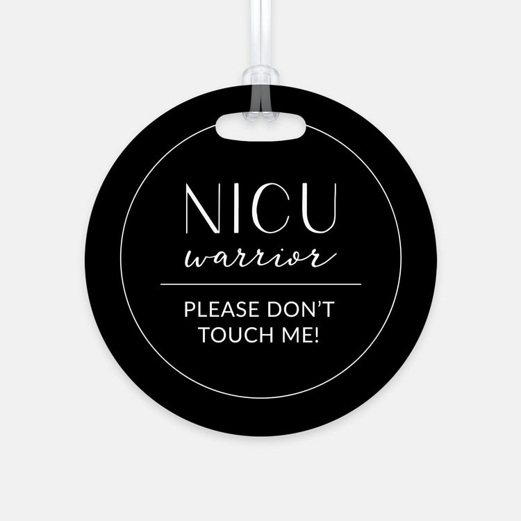 Please Don't Touch Me NICU Warrior Modern Stroller Tag