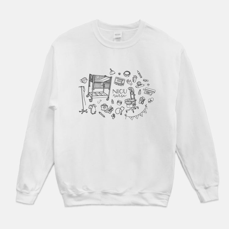 NICU Nurse Illustration Sweatshirt