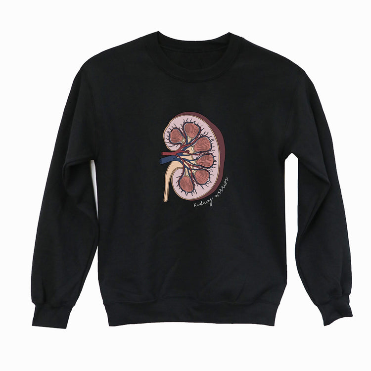 Kidney Warrior Kidney Anatomy Sweatshirt