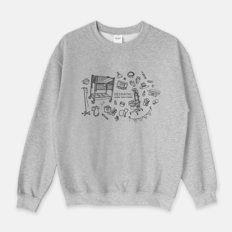 Neonatal Nurse Practitioner Illustration Sweatshirt