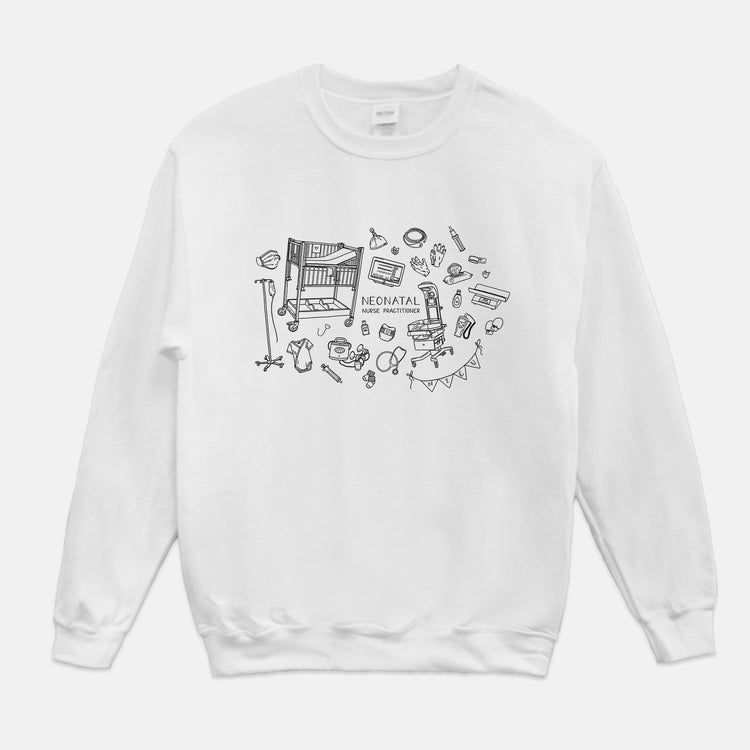 Neonatal Nurse Practitioner Illustration Sweatshirt