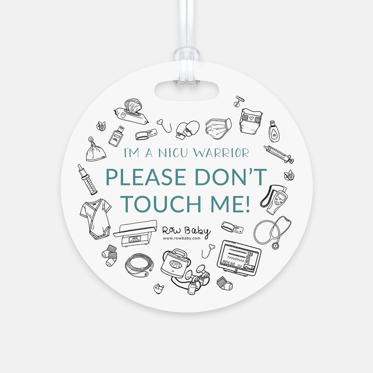 Please Don't Touch Me NICU Illustration Stroller Tag