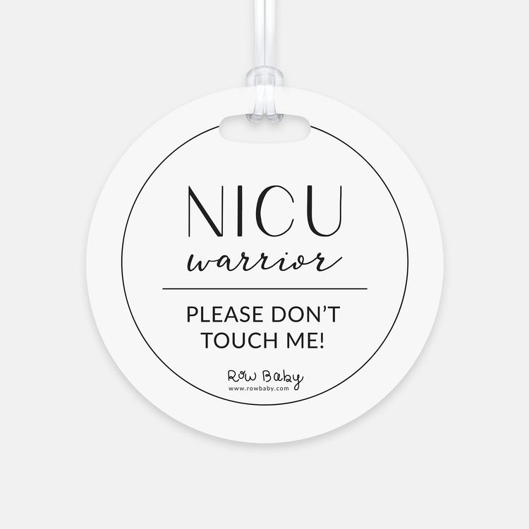 Please Don't Touch Me NICU Warrior Modern Stroller Tag