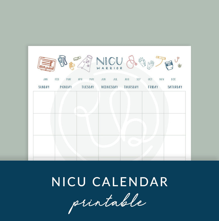 Printable NICU Calendar