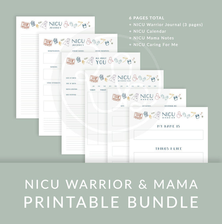 Printable NICU Warrior & NICU Mama Bundle