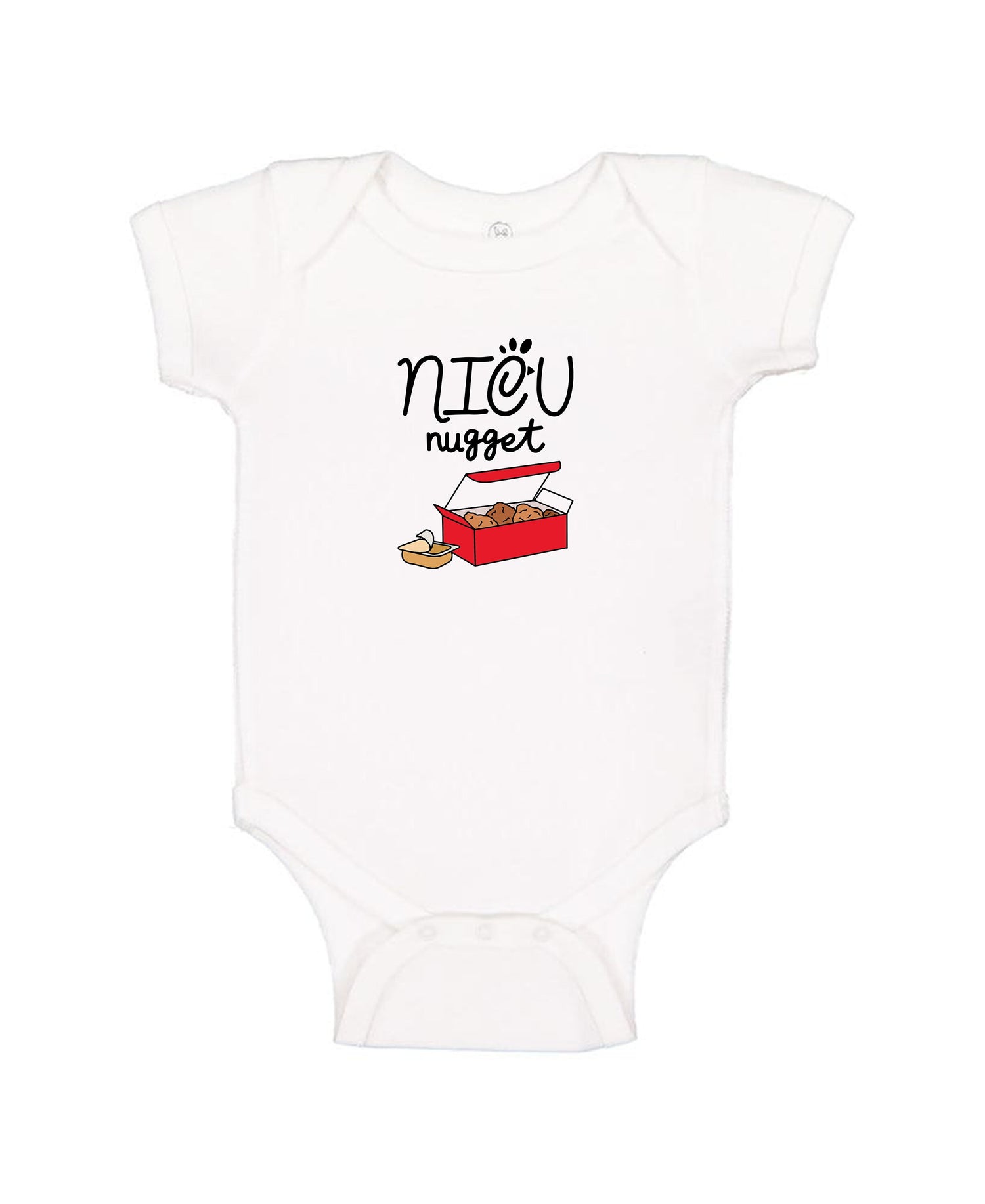 NICU Nugget Baby Bodysuit, Nicu Baby Gift, Nicu Graduate, Chick-fil-A Gift