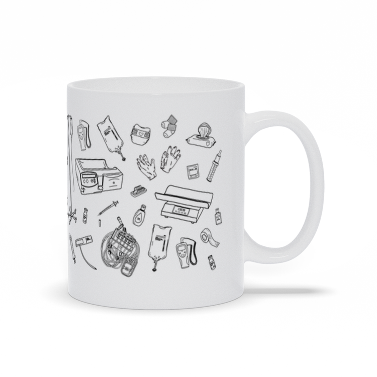 Peritoneal Dialysis Nurse Illustration Mug