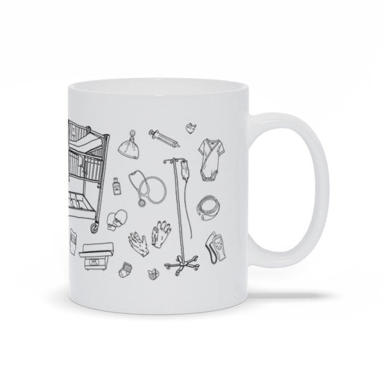 Neonatal Nurse Practitioner Illustration Mug