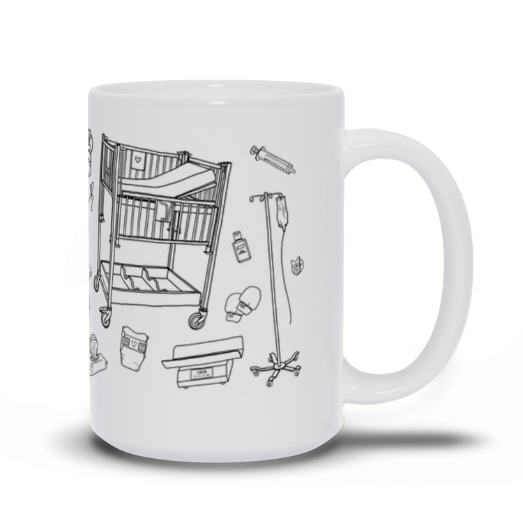 Neonatal Nurse Practitioner Illustration Mug