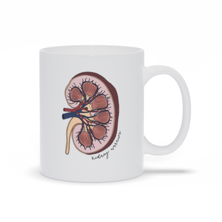 Kidney Warrior Kidney Anatomy Mug