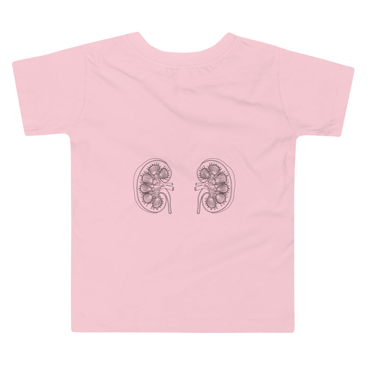 Kidney Warrior Kidney Anatomy Toddler Tee