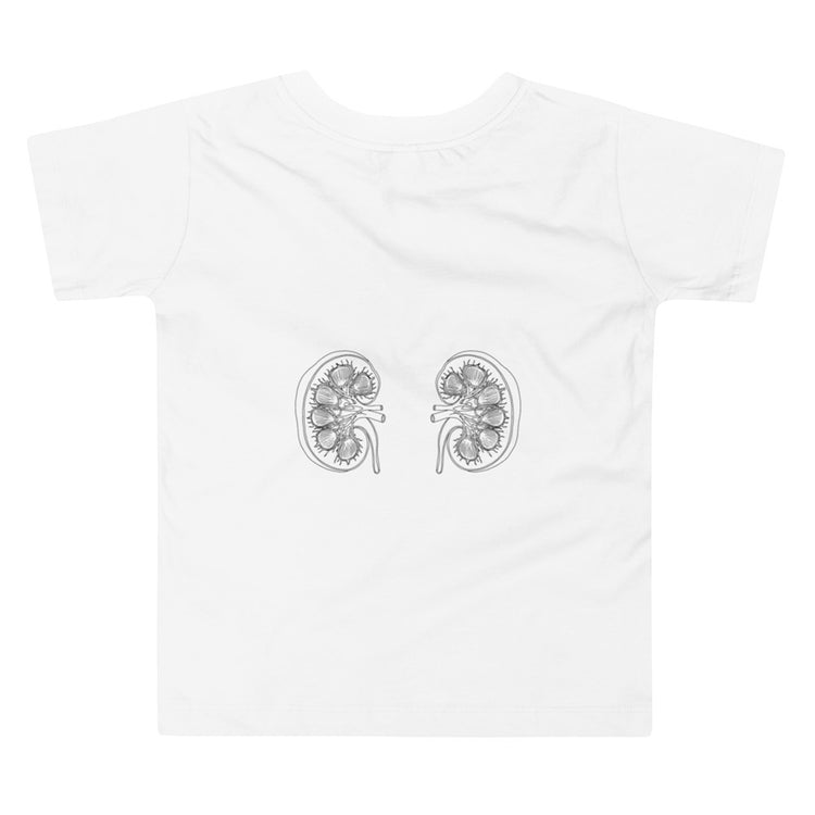 Kidney Warrior Kidney Anatomy Toddler Tee