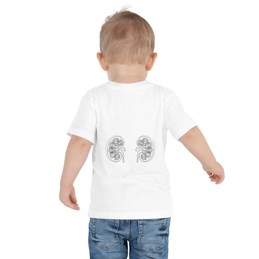 Kidney Warrior Kidney Anatomy Toddler Tee