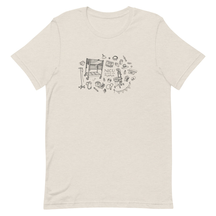 NICU Warrior Mama Illustration Tee