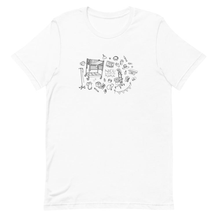 NICU Warrior Mama Illustration Tee