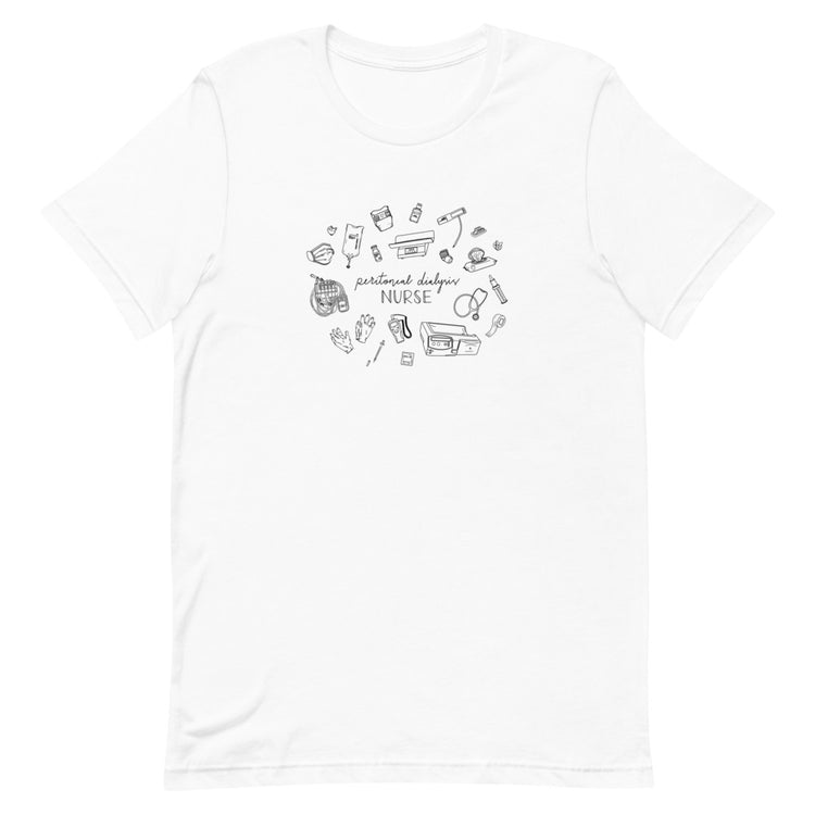 Peritoneal Dialysis Nurse Illustration Tee